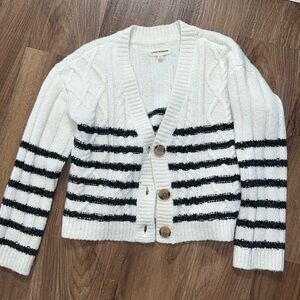 Lucky brand cableknit button up cardigan